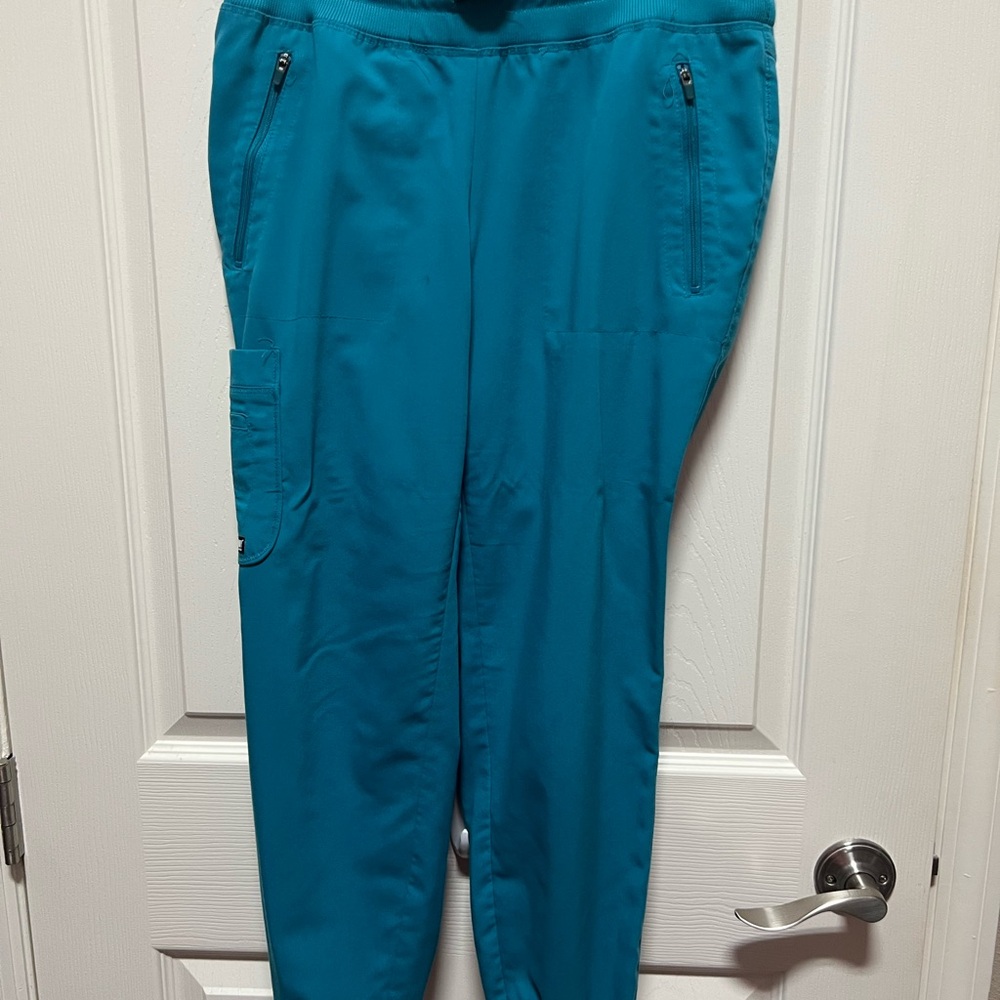 Grey's Anatomy carribean Blue Jogger scrub pants